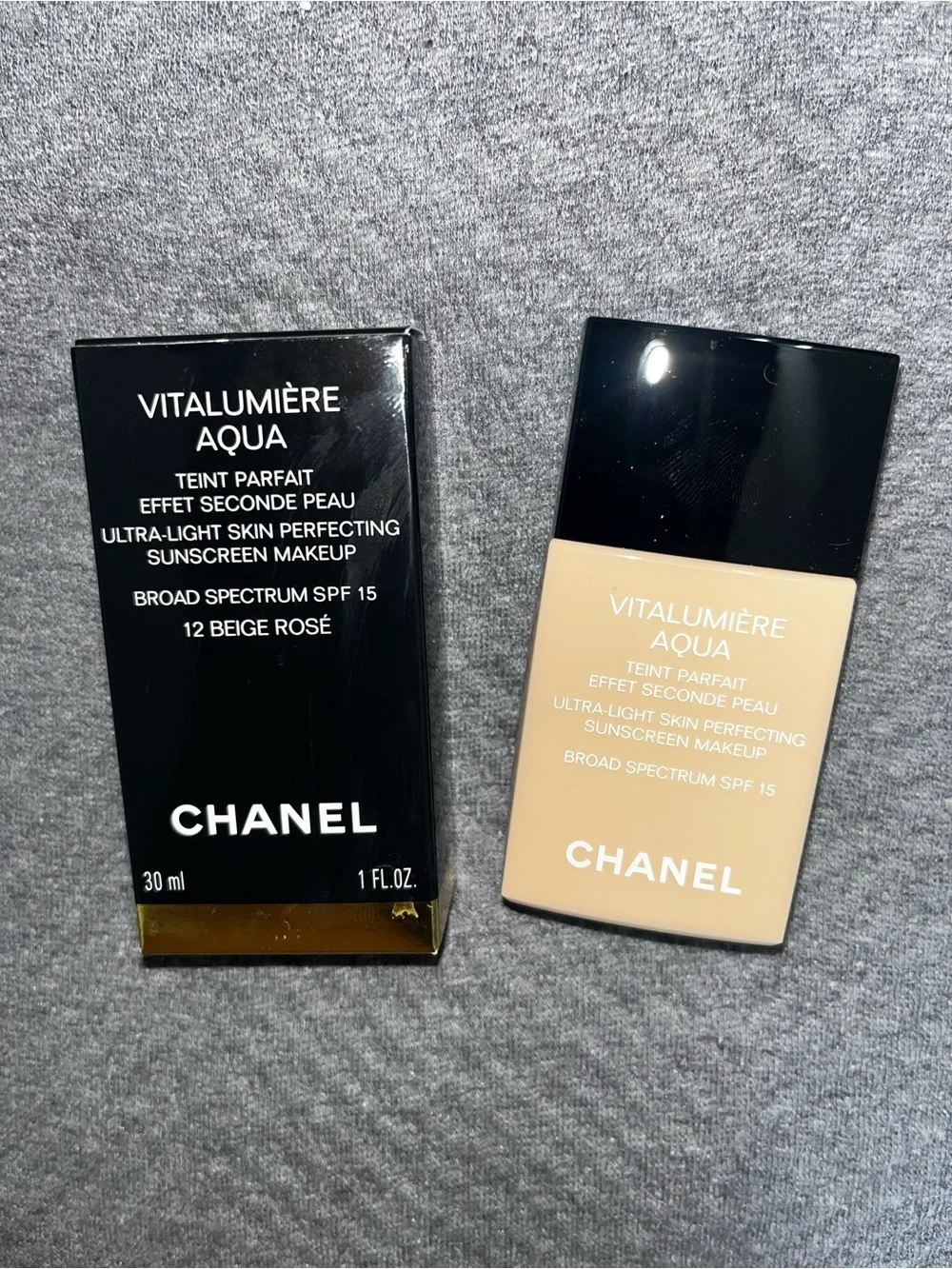 CHANEL VITALUMIÈRE AQUA Ultra-Light Skin Perfecting Sunscreen Makeup beige rosé